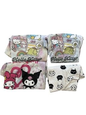 Hello Kitty Girls bundle Size 14/16 Shirts Sanrio And Hello Kitty 4pc